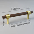 Nordic Modern Kitchen Storage Cabinet Pulls Gold Brass Black Walnut Furniture Handles Cupboard Wardrobe Drawer Door Wood Knobs
