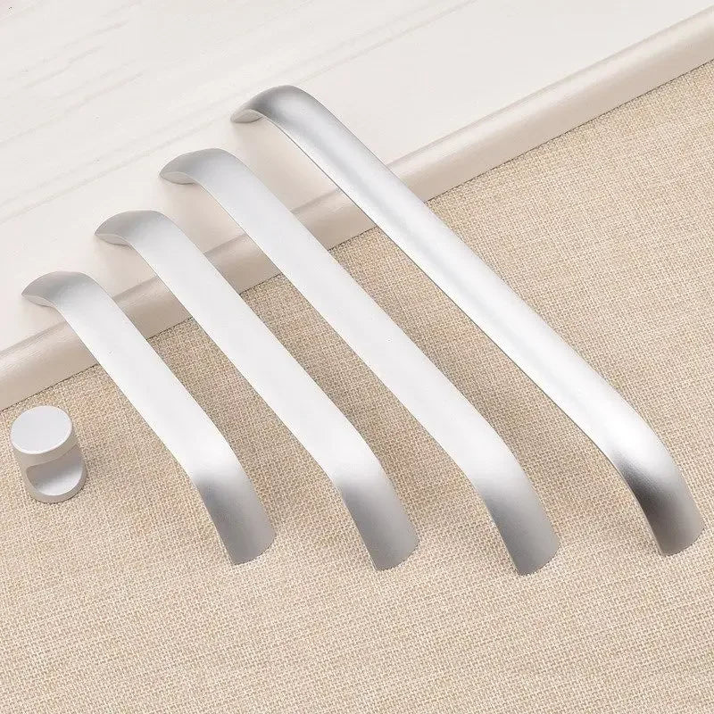 Black Cabinet Knobs Aluminium Alloy Kitchen Cabinet Handles Drawer Knobs Pulls Black Furniture Handle Cabinet Hardware