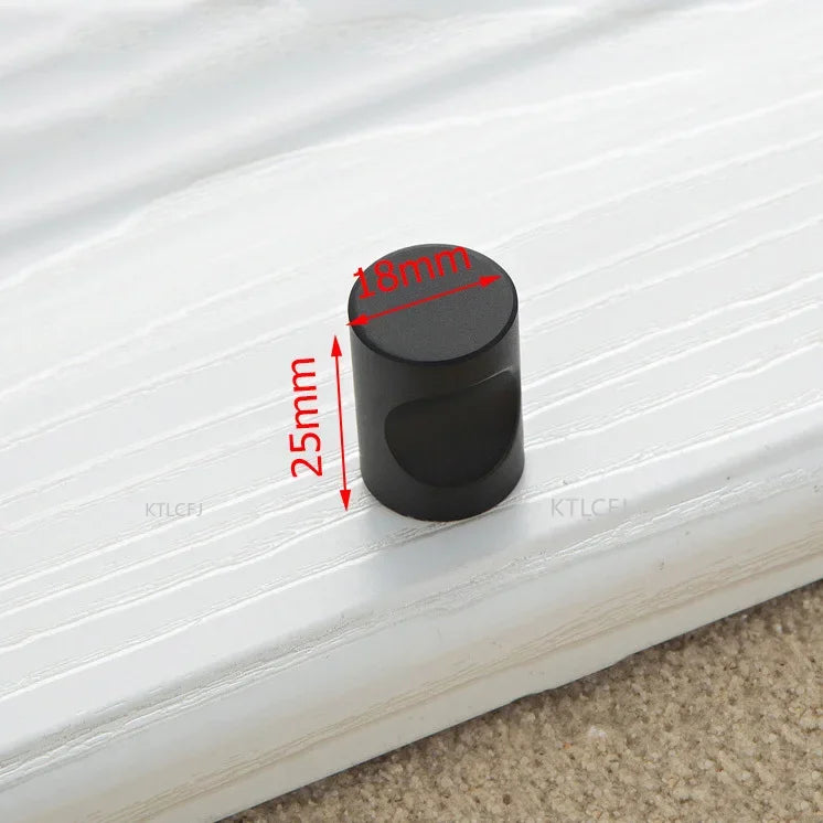Black Cabinet Knobs Aluminium Alloy Kitchen Cabinet Handles Drawer Knobs Pulls Black Furniture Handle Cabinet Hardware