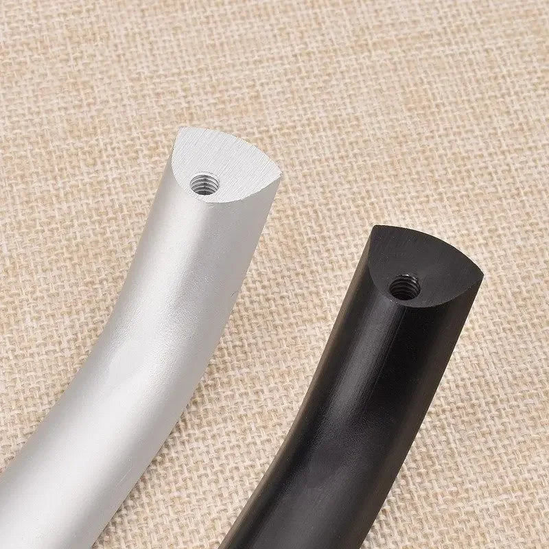 Black Cabinet Knobs Aluminium Alloy Kitchen Cabinet Handles Drawer Knobs Pulls Black Furniture Handle Cabinet Hardware