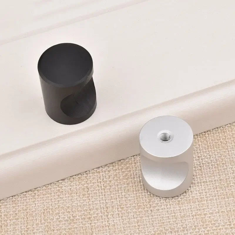 Black Cabinet Knobs Aluminium Alloy Kitchen Cabinet Handles Drawer Knobs Pulls Black Furniture Handle Cabinet Hardware