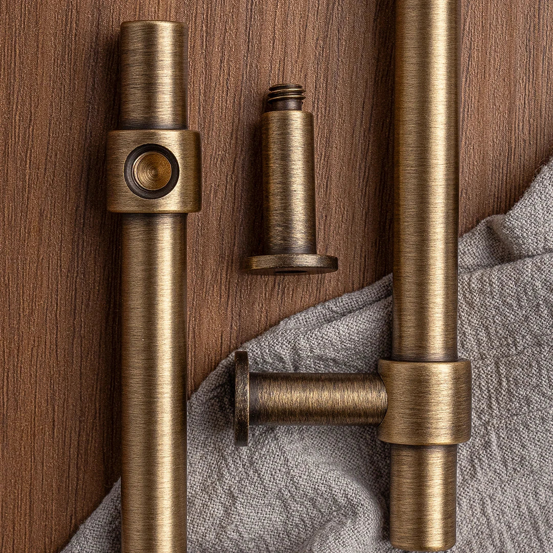 Antique Brass Cabinet Handle, Kitchen Cabinet Handle, Simple Wardrobe Drawer Knob
