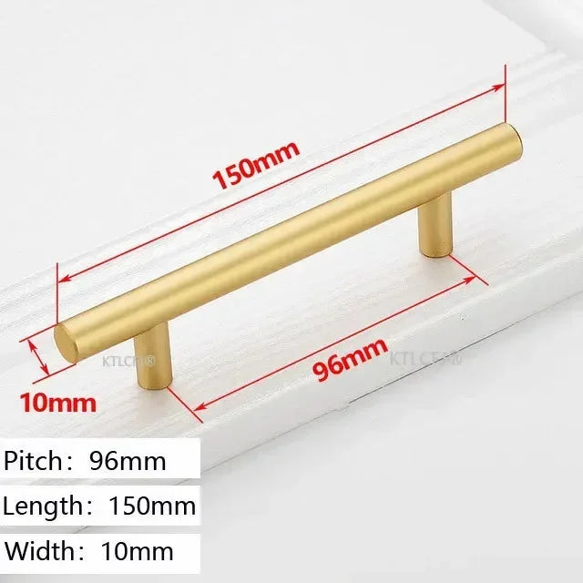 Kitchen Cupboard Knob Square U Type Gold Cabinet Drawer Pull Closet Door Hardware European Fashion Aluminum House Handle