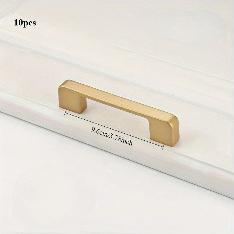 10 Pack Kitchen Cabinet Handles Champagne Bronze Cabinet Pulls Kitchen Cabinet Hardware Gold Drawer Pulls for Cupboard Wardrobe
