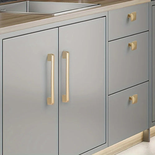 10 Pack Kitchen Cabinet Handles Champagne Bronze Cabinet Pulls Kitchen Cabinet Hardware Gold Drawer Pulls for Cupboard Wardrobe