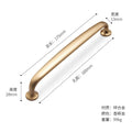Cabinet door pull, wardrobe door handle, drawer handle, American style golden bathroom handle, kitchen door handle