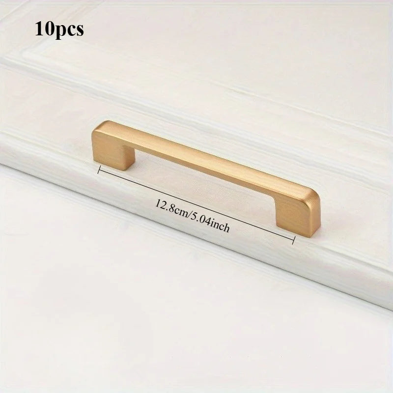 10 Pack Kitchen Cabinet Handles Champagne Bronze Cabinet Pulls Kitchen Cabinet Hardware Gold Drawer Pulls for Cupboard Wardrobe