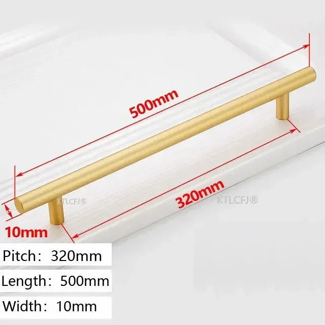 Kitchen Cupboard Knob Square U Type Gold Cabinet Drawer Pull Closet Door Hardware European Fashion Aluminum House Handle